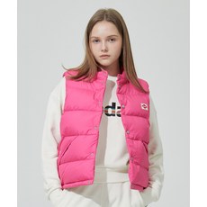 브랜드정품 코닥 KODAK 레인보우 경량 세미크롭핏 다운 베스트 우먼 PINK 344132