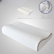 Briliant 고밀도 메모리폼 경추 베개 고밀도 3D 경추 베개 목보호 G518-054, 흰색, 2개