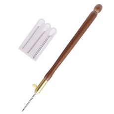 SHWAKK 자수 크로 셰 뜨개질 후크 크로스 스티치에 대 한 3pcs 바늘 DIY 공예 도구 바느질 뜨개질 액세서리에 대 한 프랑스어 크로 셰 뜨개질, 커피