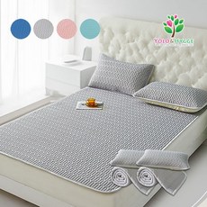 여름필수 냉감통풍 라텍스 아이스쿨 슈퍼싱글SS 침대패드+베개커버 2세트