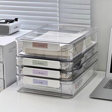 透明檔案盒 學習資料收納盒 戶口本 文件資料 收納箱, 1個, 大號證件盒 1個裝 ,硬款加厚旗艦款 文件收納盒+證件收納盒