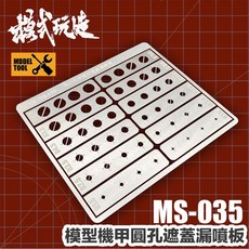 模式玩造 MS035 上色遮蓋板 圓形一字螺釘遮蓋漏噴板 蝕刻片裝甲釘造型 鋼普拉模型改造配件, 1個