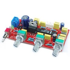 LM1036 OP-AMP HiFi 프리앰프 모듈 보드 프리앰프 베이스 트레블 밸런스 볼륨 톤 제어 인쇄 회로 보드