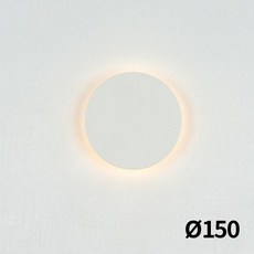 케이시조명 LED 원형 도트 일체형 실내벽등 인테리어 카페 조명 거실벽등 (화이트) 150파이