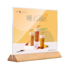 A5 아크릴꽂이 메뉴판 POP꽂이 스탠드 안내판 가로형 chl+900Dr