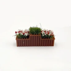 미니 꽃밭 화려한 모델 미니어처 사진 촬영 모래 테이블 인형집 DIY 공예 장식 데코, F