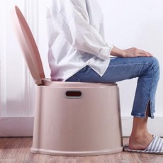 우리 가족이 어디서든 청결하게 사용가능한 실외에서도 깔끔하고 편안하게 대 소변 볼수있는 이동식 간이 변기, 1개