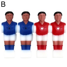 4Pcs 테이블 클래식 테이블탑 풋볼 교체 인형 인간 인형 표준, Blue and Red, 사이즈 이미지 참고, 4개