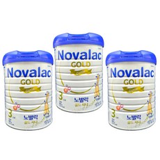 노발락 골드 지니 분유 3단계, 800g, 3개
