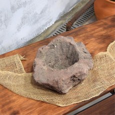 빈티지 풍란 석부작 화산석화분 약35cm 4호 돌 식물, 화산석