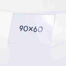 엠비아7 아크릴 메뉴판 투명 스탠드 9x6 명패꽂이, 가로꽂이-9x6cm
