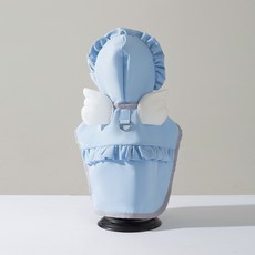 《小日子家居館》狗狗雨天四腳防水 立體恐龍包尾巴 泰迪雨披 中大型犬金毛寵物雨衣, 1個, 藍色天使[雨披],L(建議體重8-12斤)