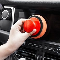 왁스 자동차 왁싱 손잡이 세차 청소 실내 패드 KWFLILYF, 핸들1p+리필5p