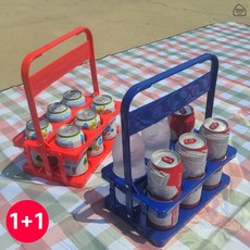 [1+1] 커피캐리어 음료트레이 테이크아웃 6구, 옐로, 옐로, 1개