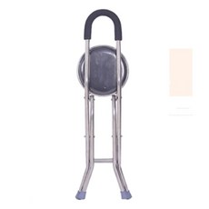 지팡이 노인 의자 접이식 다용도 네발 발 사각, K. U자형 검은색 네발 의자