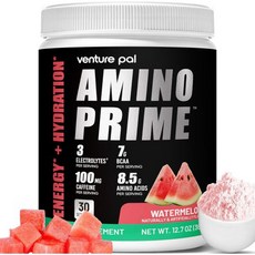 Venture Pal Pre Workout Amino Energy Blend with BCAA and Amino Acids Green Tea Extract Keto Frie, 1개
