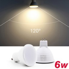 KARWEN Bombillas LED 램프 전구 거실용 스포트라이트 다운라이트 램프 GU10 MR16 3W 6W 220V, 120, Cold white, 1개
