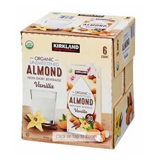 커클랜드 무가당 유기농 아몬드 음료 946ml X 6팩, 946ml x 1팩, 6개