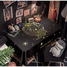 타로식탁보 타로스프레드천 매트 타로천 카드 러그 테이블 사각패브릭, 80x130-50x100정도의데스크탑에적합, 3