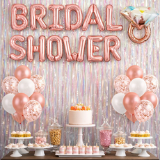 브라이덜샤워 호일커튼 세트 패키지, 홀로그램커튼, 1세트