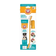 Arm & Hammer 鐵鎚牌 易齒趣 3合1潔牙套組 酵素牙膏 潔牙訓練套組 適用於犬隻, 1個, 鐵鎚牌-易齒趣犬用3合1潔牙套組 抗敏