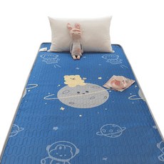 透氣立體乳膠床墊 記憶棉抗壓層 雙面四季可用, 太空熊, 10cm