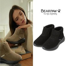 베어파우 BEARPAW 소가죽 부티 앵클 부츠 양모깔창증정 MAEVE 블랙 0945001QD 2755998
