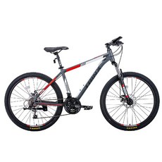 BIKEDNA M116 26吋SHIMANO21速鋁合金碟剎鋁合金登山車山地車, 啞灰白紅, 1個