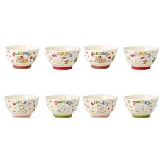 StarR 애니멀 캐릭터 세라믹 공기 4개입, 2세트, 화이트