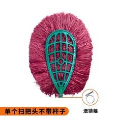 대형 야외 빗자루 실외 마당 도 업그레이드된 낙엽 청소 아연도금강봉 쓸기 플라 두꺼운 A., 1개, P. 내마모성 플라스틱 대형 빗자루 머리 빗자루 머리