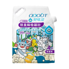 ODOUT 臭味滾 除臭瞬吸礦砂, 1個, 無香除臭瞬吸礦砂, 4kg, 植萃費洛蒙
