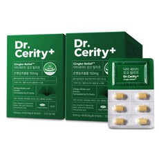 닥터세리티 징코빌리프 은행잎추출물 혈행 식물성코팅 S7, 60정, 2개