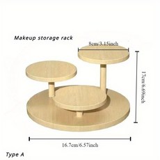 新竹發出 三位小手辦展示底座展示架木質展示架手辦架子實木質品桌麵公仔展示臺, 1個, 原木色小號