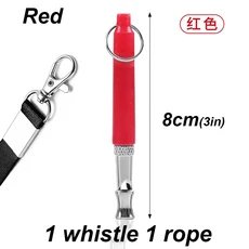 조정 가능 강아지 호루라기 반려동물 복종 소리 퇴치기 짖는 중지 제어개 훈련 억제, 08 Red