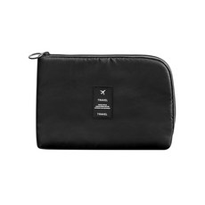 케이블 보관 가방 방수 디지털 전자 주최자 휴대용 USB 데이터 라인 충전기 플러그 보관 가방 여행 케이블 주최자, 1)1pcs, black, 1개