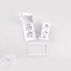 방수콘센트함 방수콘센트1구 방수용콘센트 노출형방수콘센트, 2구/세로형, 1개