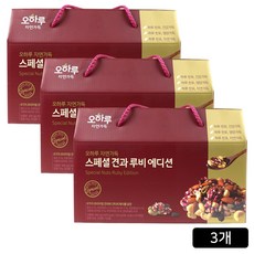 오하루 자연가득 스페셜 견과 루비에디션, 400g, 3개