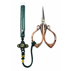 로잘린 쥬얼리 레트로 공예용 가위 DIY 전문가 가위, 1개, 로즈골드