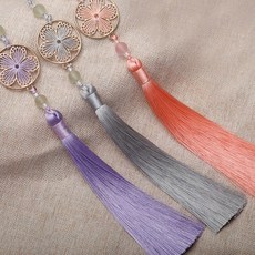 양지꽃 고급 노리개 전통장식 한복액세서리 민속 장신구 꽃장식