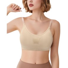 IMucci 투명 스트랩 브라 프로페셔널 댄스 브라 스폰지 없음 보이지 않는 발레 브라