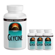 SOURCE NATURALS 甘胺酸補充膠囊, 100 件, 4個
