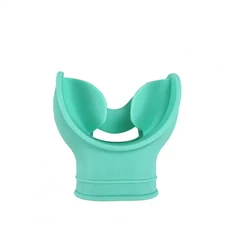 스노클링 스쿠버 다이빙 프리다이빙 수영을 위한 에겐드 드라이 스노클 잠수 마스크 이지브레스 탑 밸브 식품 등급 실리콘 마우스피스 포함, Green, Green