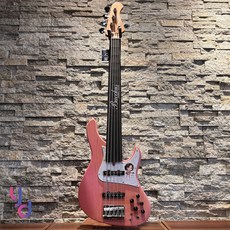 巴克斯 Bacchus WL524 H.J. FREAKS 五弦 電貝斯 BASS 女僕大叔 簽名款, 1個, 粉紅限量版本