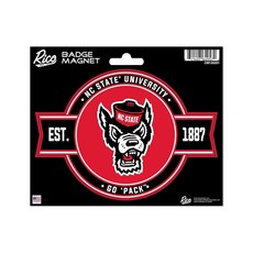 Rico Industries NCAA 사우스 플로리다 불스 - USF 표준 배지 자석 - 자동차 냉장고용, 노스캐롤라이나 주립대 울프팩