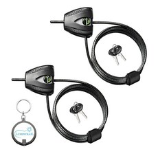 Master Lock 8417D 케이블 잠금 장치 Python 조절 가능한 키 1.8m(6피트) 길이 키체인 조명이 있는 2팩 번들, Master Lock 8417D 케이블 잠금 장치, P