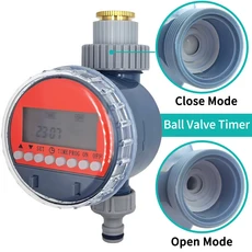 WUJIE 볼 밸브 관개 타이머 자동 LCD 급수 물 탱크 컨트롤러 홈 가든 온실 용 장치, 06 Ball Valve Timer-A
