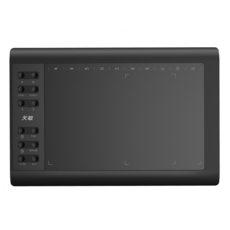 天敏G10 電繪板 繪圖板 數位板 可連手機手繪板 OSU專業電腦手寫板, 電繪板（天敏G10）, 黑色