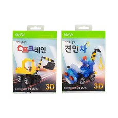 이지피아 이지툭툭블럭 교통 2종, 포크레인, 견인차, 1개