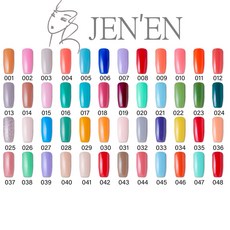 JEN’EN凝膠指甲油 001-048，多色可選，持久不易掉色，美甲DIY首選, 009, 1個