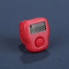 디지털 카운터 손가락 야광 계수기 핸드 프레스 핑거, 1개, 미니 빨강-야광-메모리